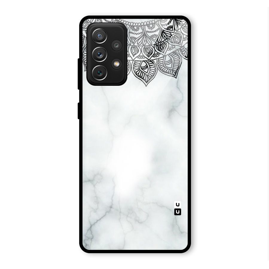 Exotic Marble Pattern Glass Back Case for Galaxy A72