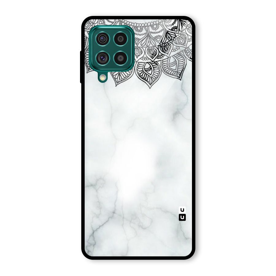 Exotic Marble Pattern Glass Back Case for Galaxy F62