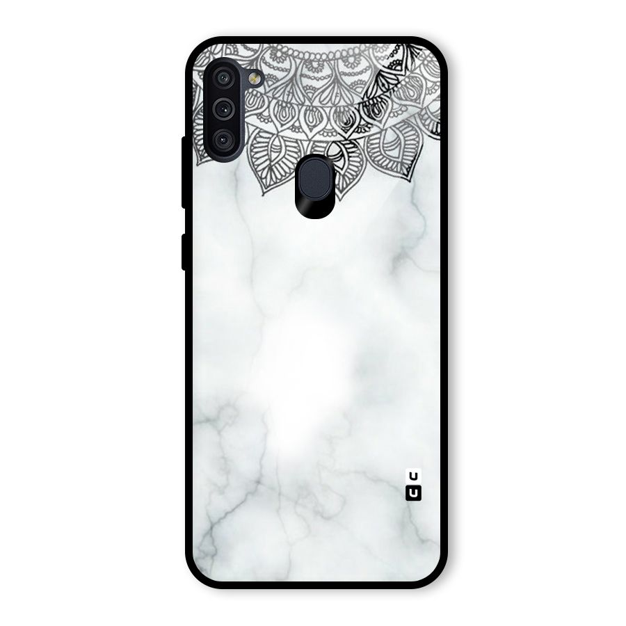 Exotic Marble Pattern Glass Back Case for Galaxy M11