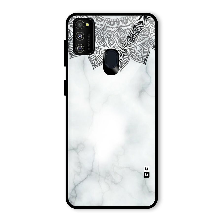 Exotic Marble Pattern Glass Back Case for Galaxy M30s