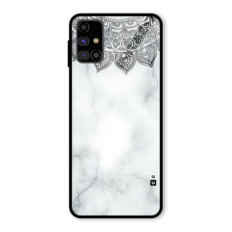 Exotic Marble Pattern Glass Back Case for Galaxy M31s