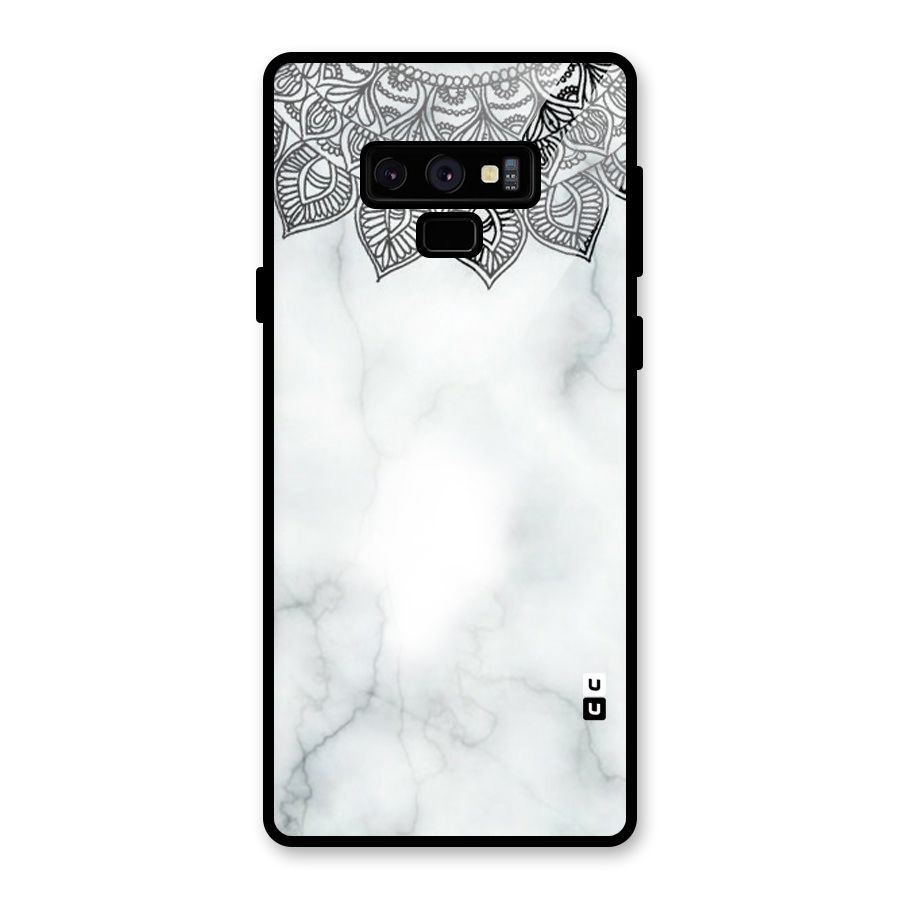 Exotic Marble Pattern Glass Back Case for Galaxy Note 9