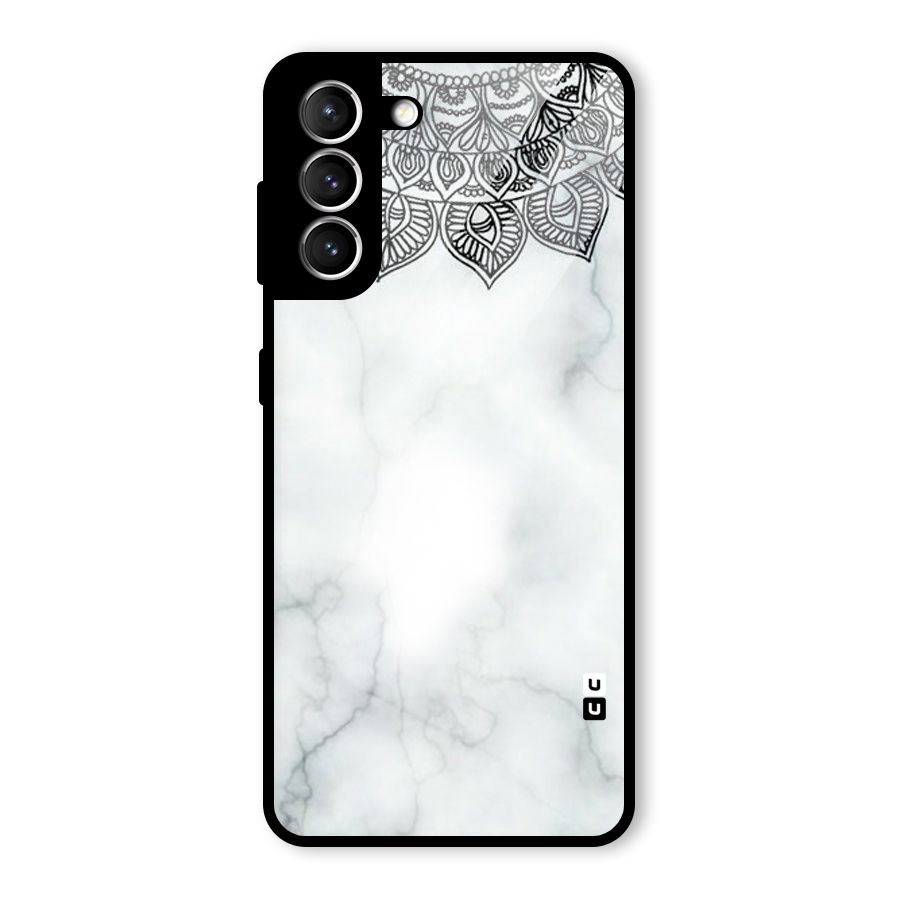 Exotic Marble Pattern Glass Back Case for Galaxy S21 5G