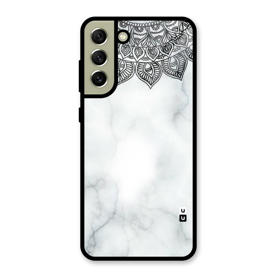 Exotic Marble Pattern Glass Back Case for Galaxy S21 FE 5G