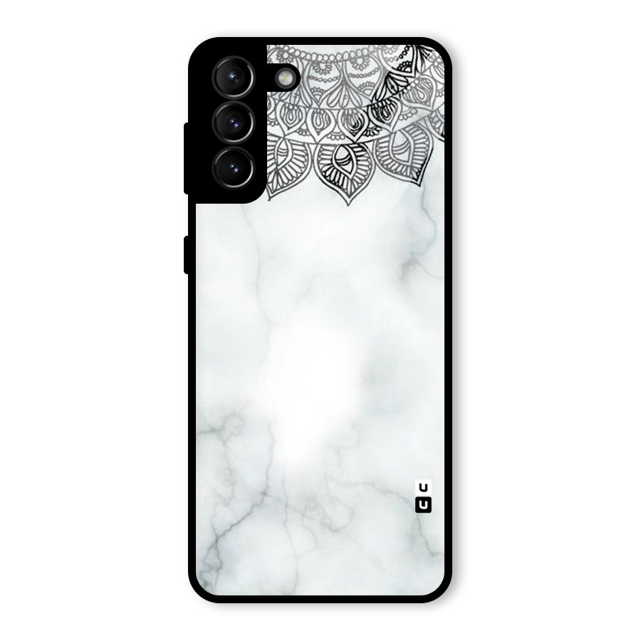 Exotic Marble Pattern Glass Back Case for Galaxy S21 Plus