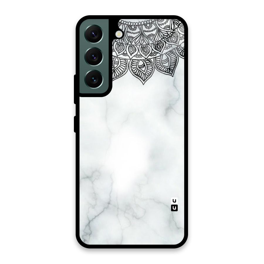 Exotic Marble Pattern Glass Back Case for Galaxy S22 5G