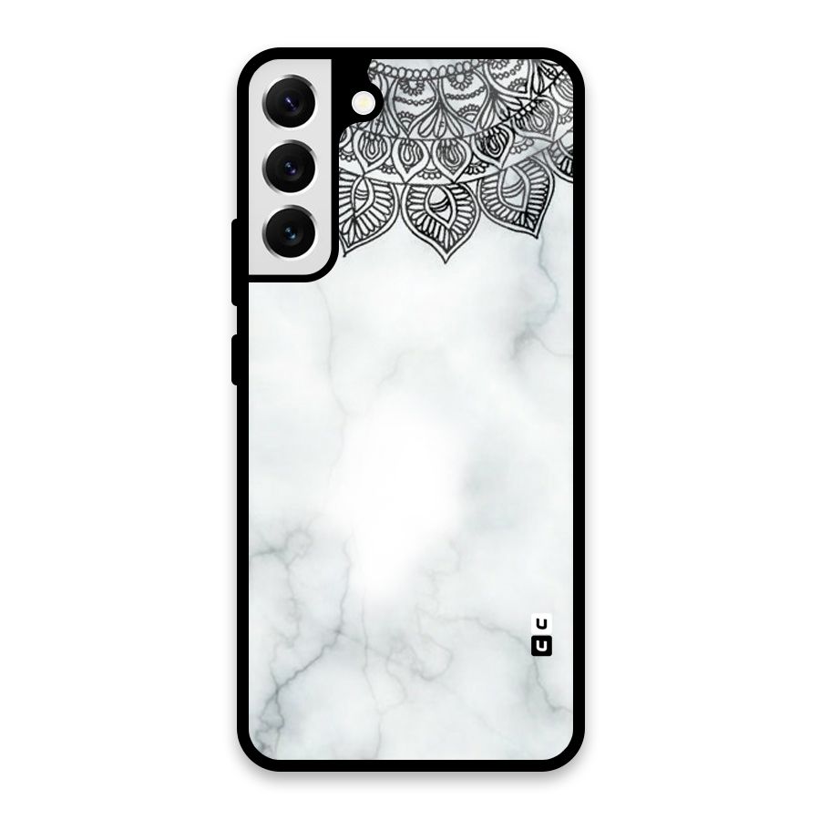 Exotic Marble Pattern Glass Back Case for Galaxy S22 Plus 5G