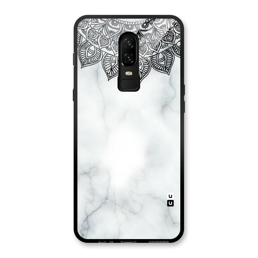 Exotic Marble Pattern Glass Back Case for OnePlus 6