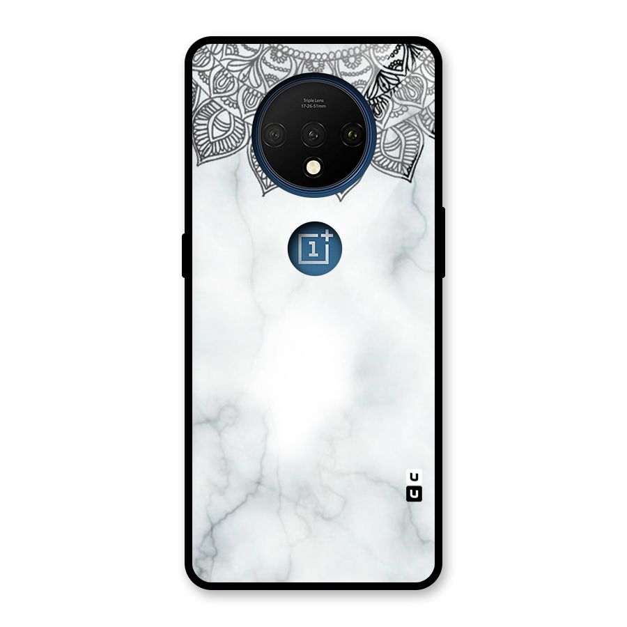 Exotic Marble Pattern Glass Back Case for OnePlus 7T