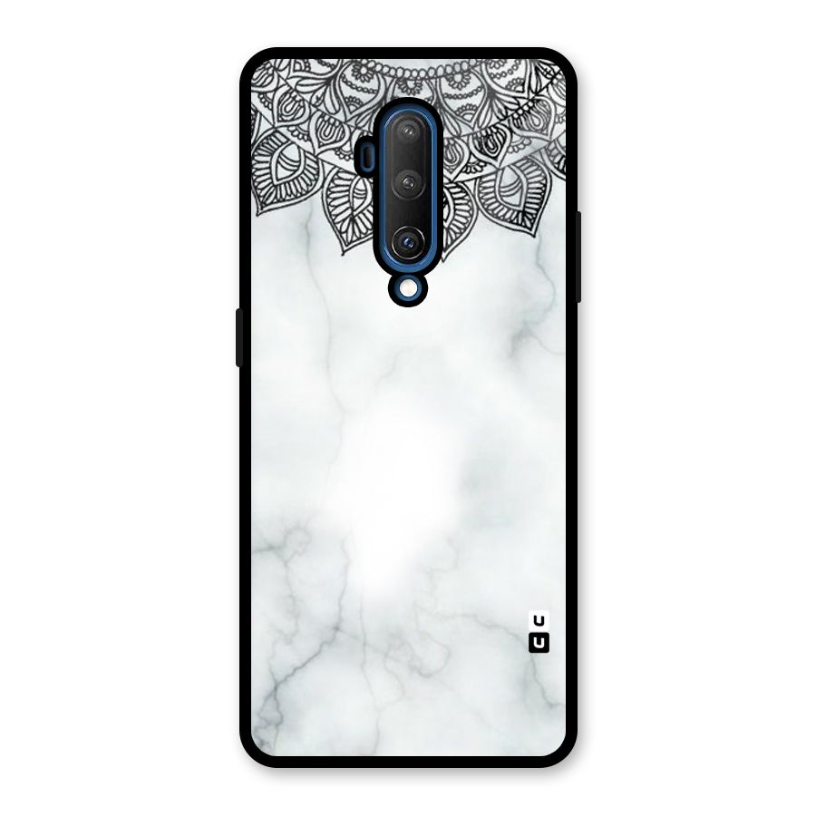 Exotic Marble Pattern Glass Back Case for OnePlus 7T Pro