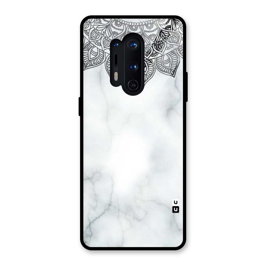 Exotic Marble Pattern Glass Back Case for OnePlus 8 Pro