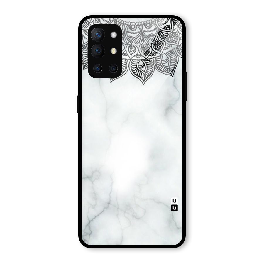 Exotic Marble Pattern Glass Back Case for OnePlus 9R
