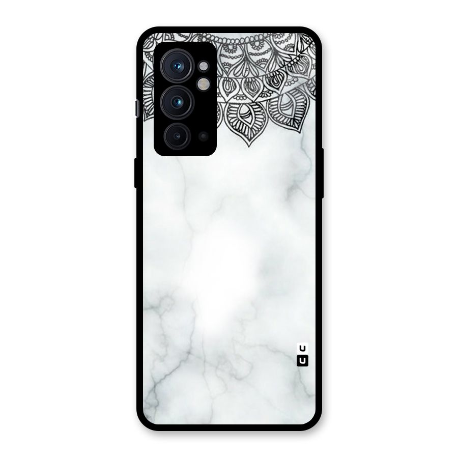 Exotic Marble Pattern Glass Back Case for OnePlus 9RT 5G