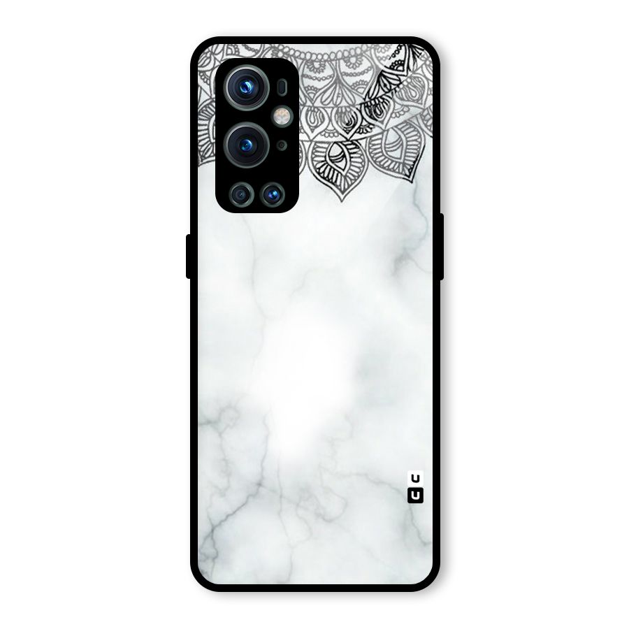 Exotic Marble Pattern Glass Back Case for OnePlus 9 Pro