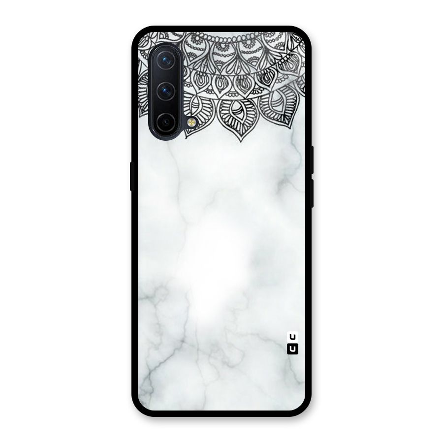 Exotic Marble Pattern Glass Back Case for OnePlus Nord CE 5G