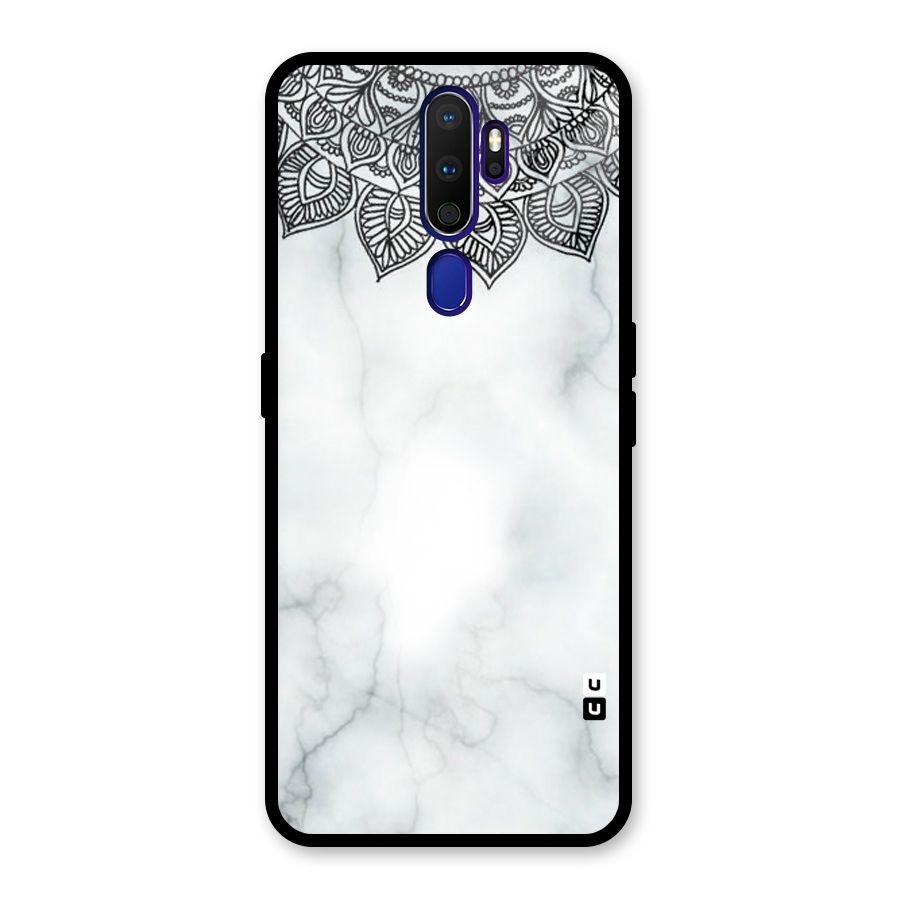Exotic Marble Pattern Glass Back Case for Oppo A9 (2020)