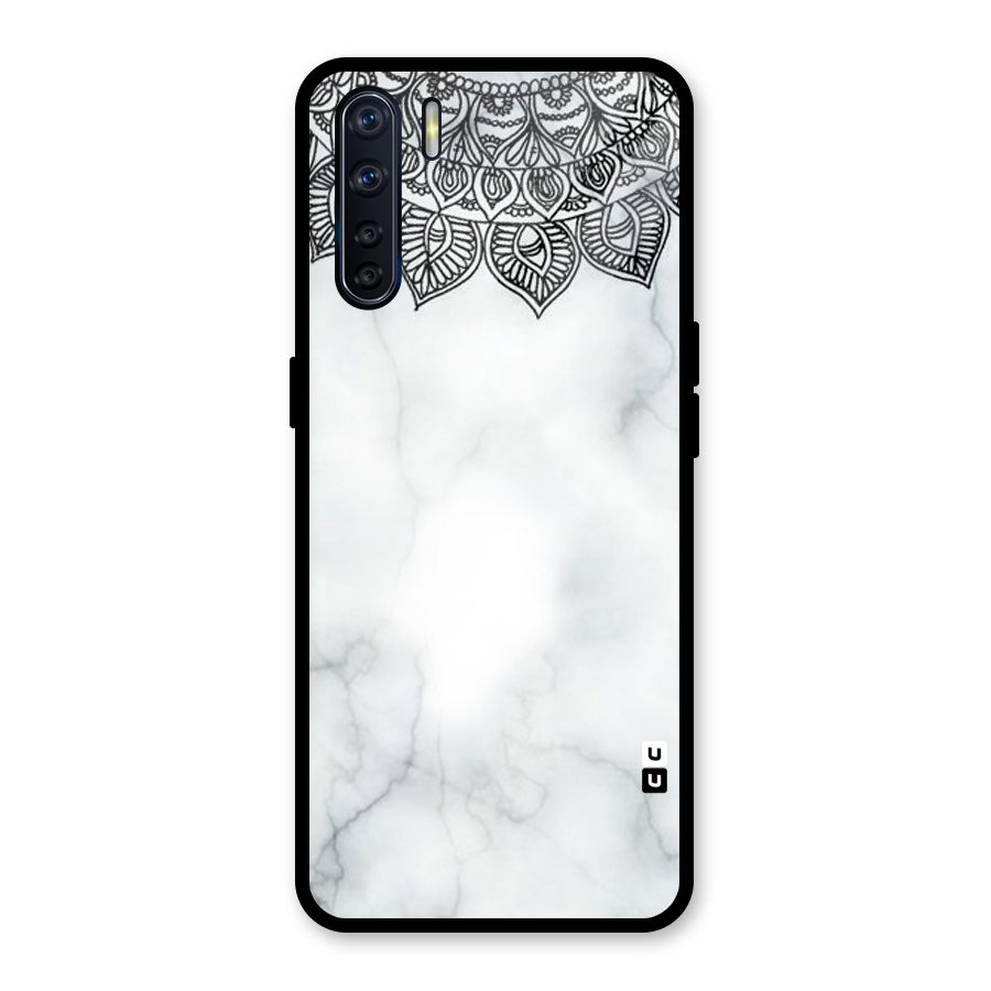 Exotic Marble Pattern Glass Back Case for Oppo F15
