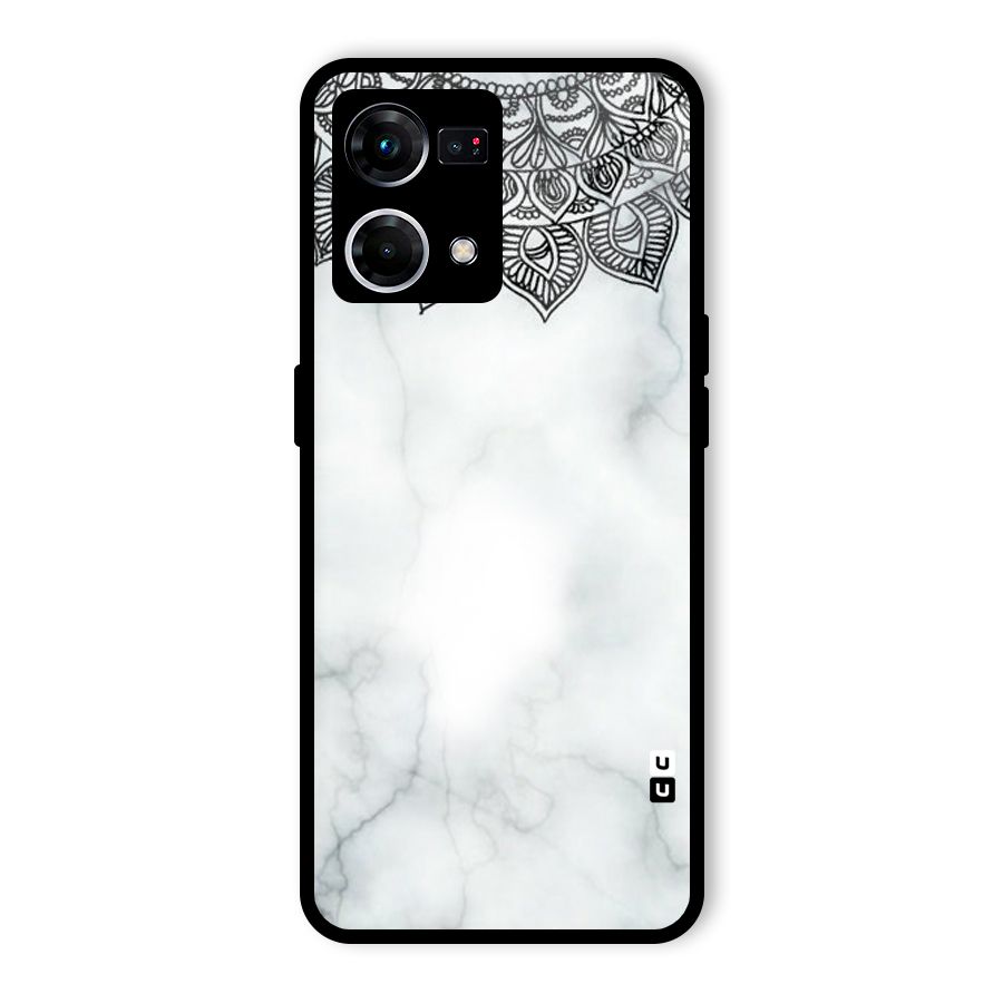 Exotic Marble Pattern Glass Back Case for Oppo F21 Pro 5G