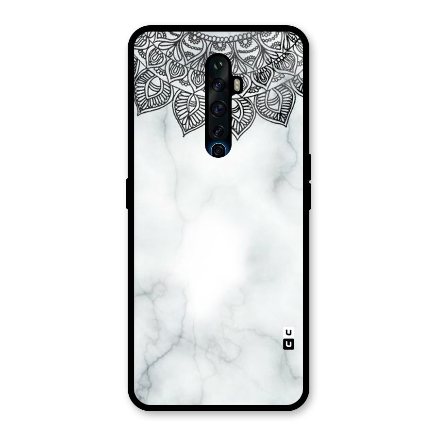 Exotic Marble Pattern Glass Back Case for Oppo Reno2 F