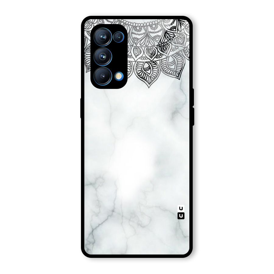 Exotic Marble Pattern Glass Back Case for Oppo Reno5 Pro 5G