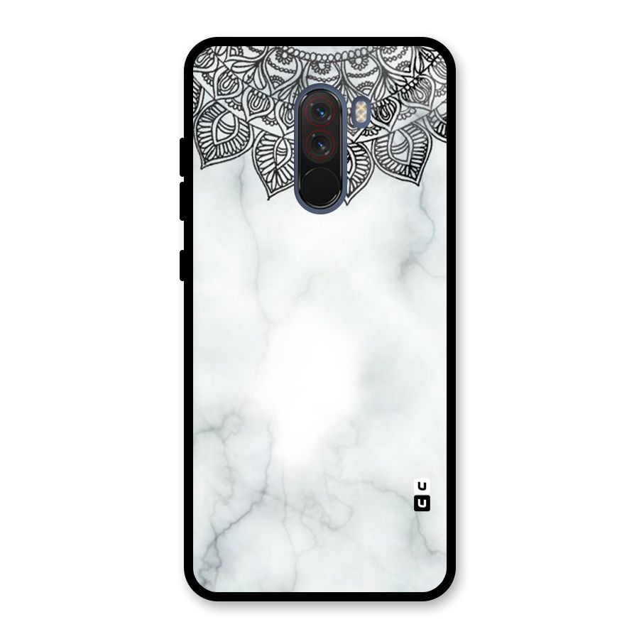 Exotic Marble Pattern Glass Back Case for Poco F1