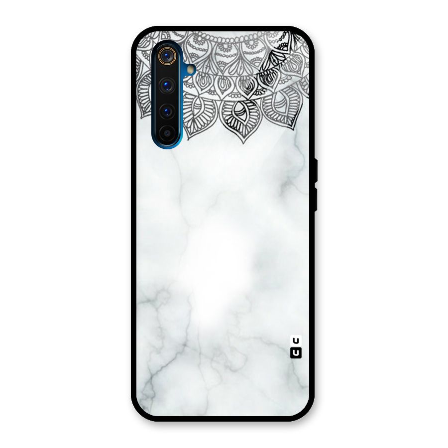 Exotic Marble Pattern Glass Back Case for Realme 6 Pro