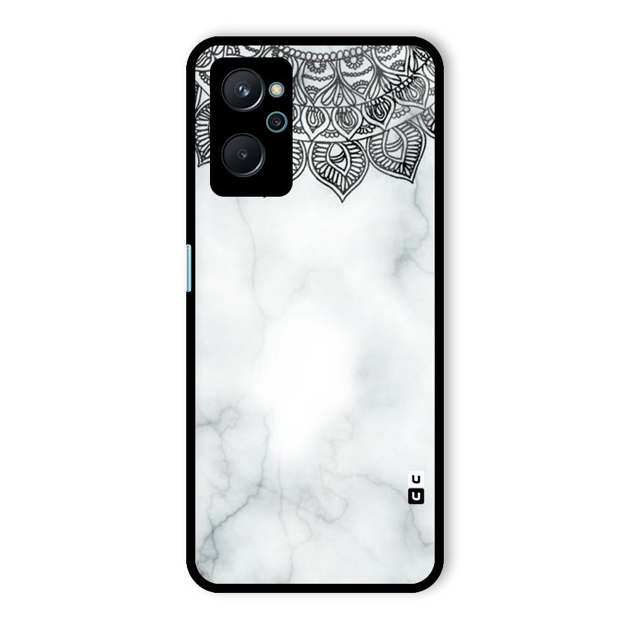 Exotic Marble Pattern Glass Back Case for Realme 9i
