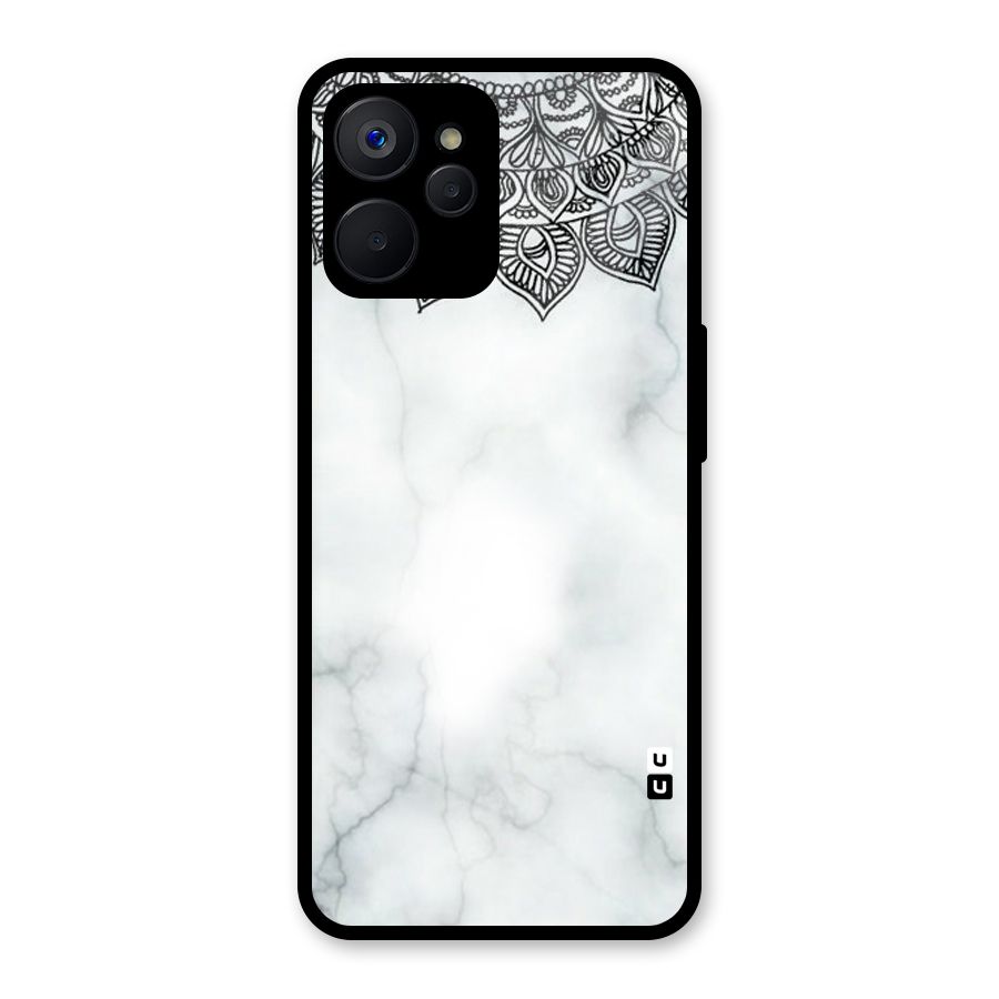 Exotic Marble Pattern Glass Back Case for Realme 9i 5G