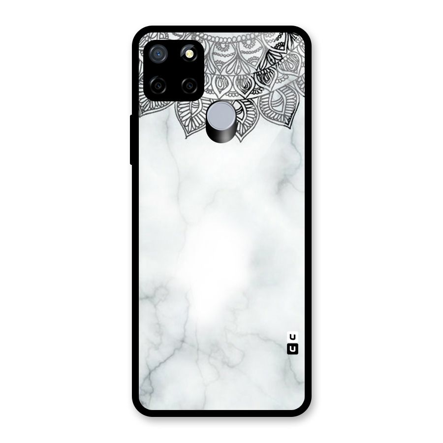 Exotic Marble Pattern Glass Back Case for Realme C12