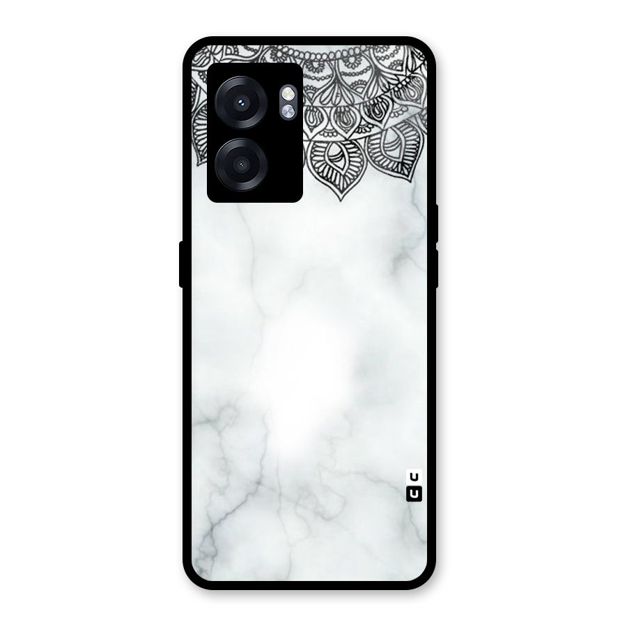 Exotic Marble Pattern Glass Back Case for Realme Narzo 50 5G