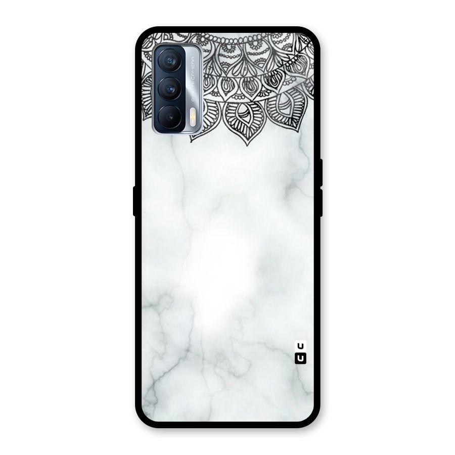 Exotic Marble Pattern Glass Back Case for Realme X7