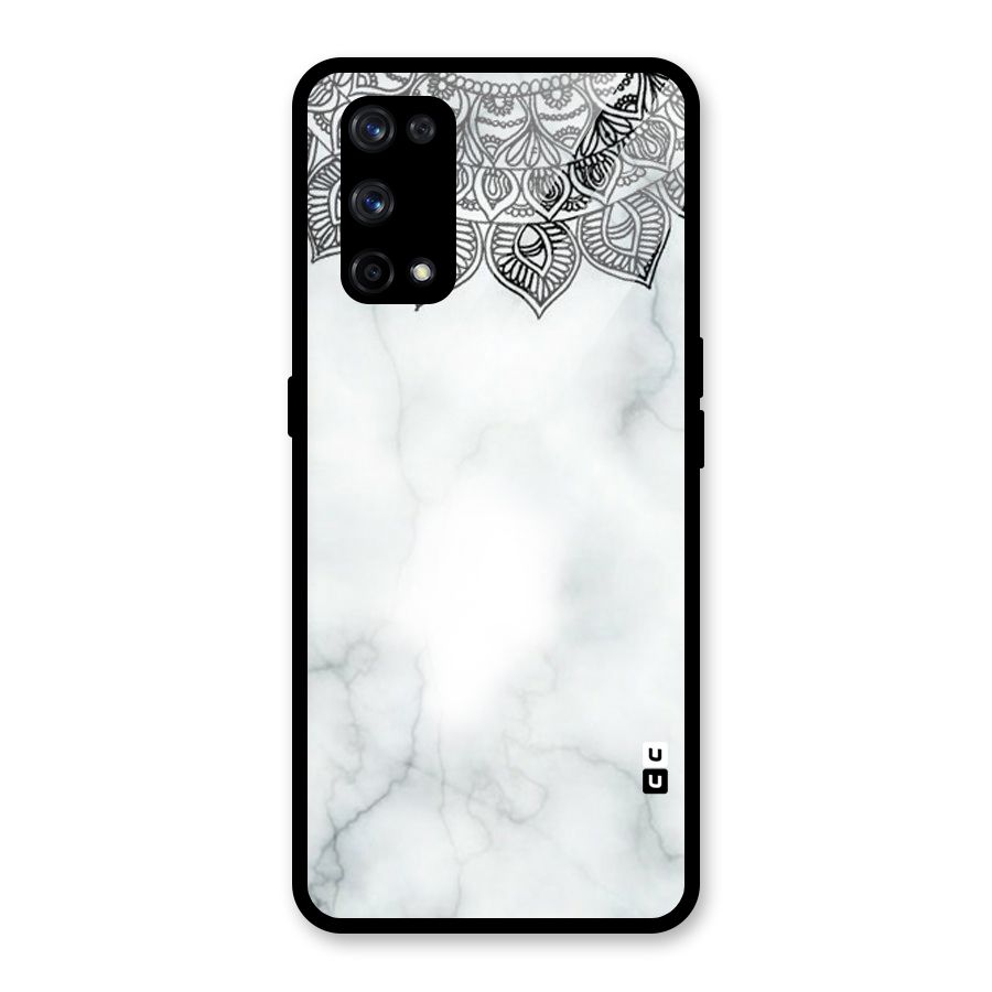 Exotic Marble Pattern Glass Back Case for Realme X7 Pro