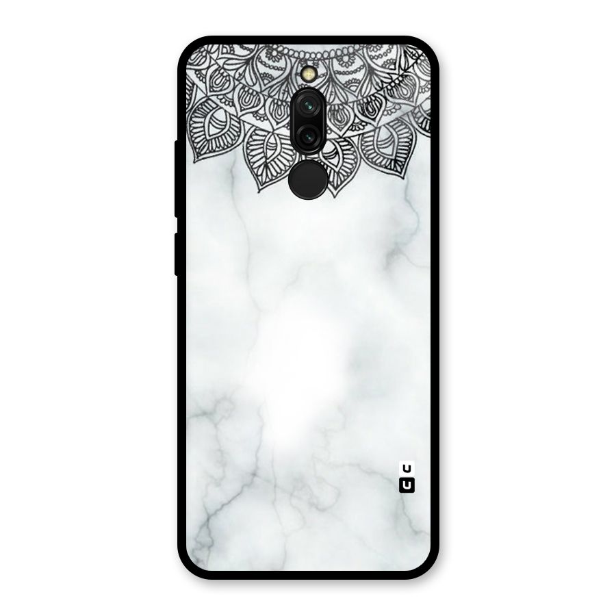 Exotic Marble Pattern Glass Back Case for Redmi 8