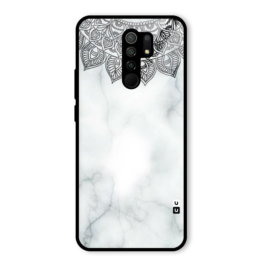Exotic Marble Pattern Glass Back Case for Redmi 9 Prime