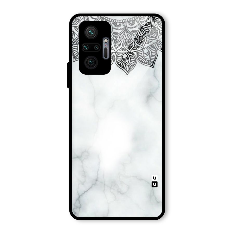 Exotic Marble Pattern Glass Back Case for Redmi Note 10 Pro