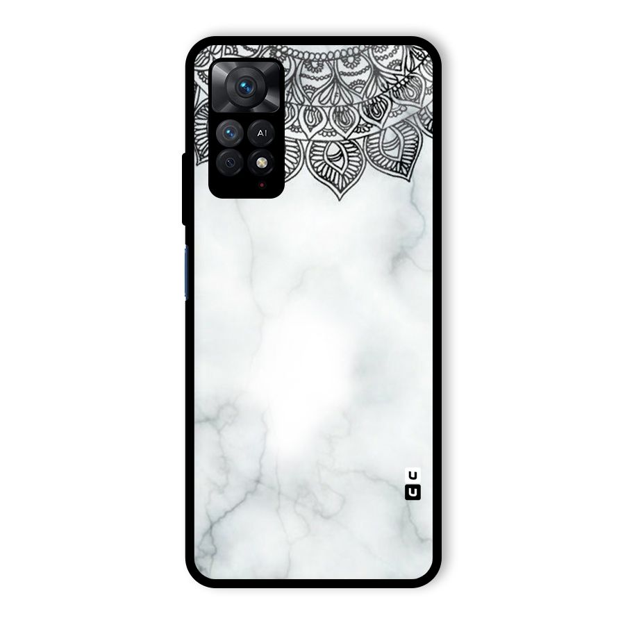 Exotic Marble Pattern Glass Back Case for Redmi Note 11 Pro