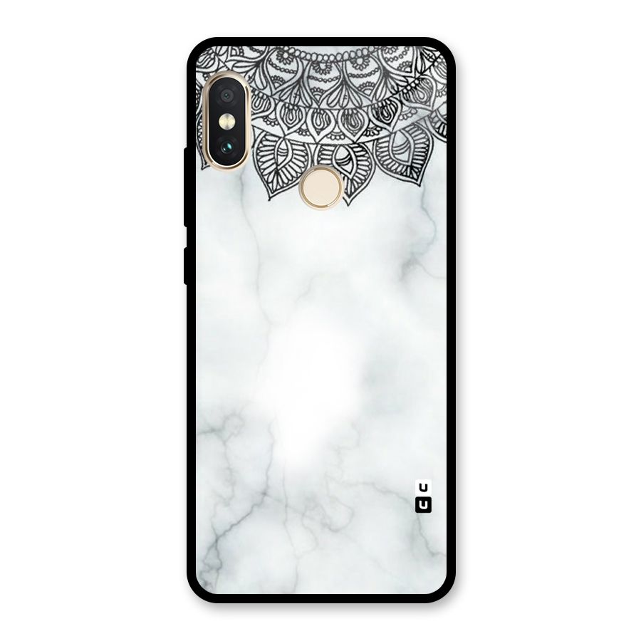 Exotic Marble Pattern Glass Back Case for Redmi Note 5 Pro