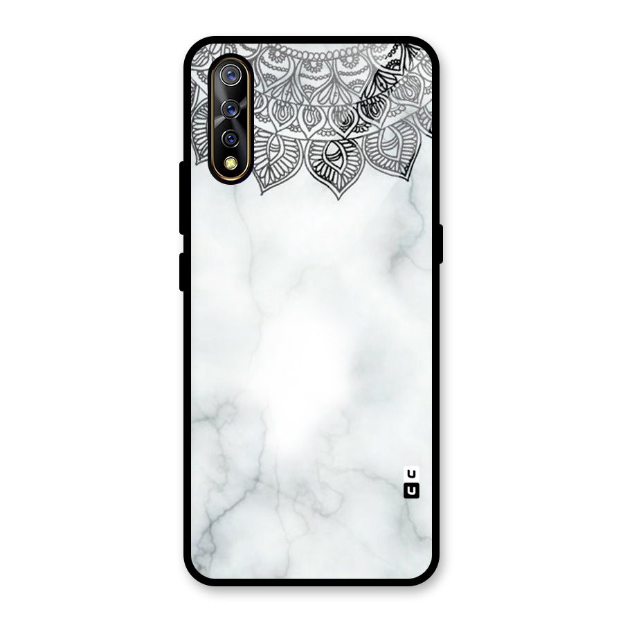Exotic Marble Pattern Glass Back Case for Vivo S1