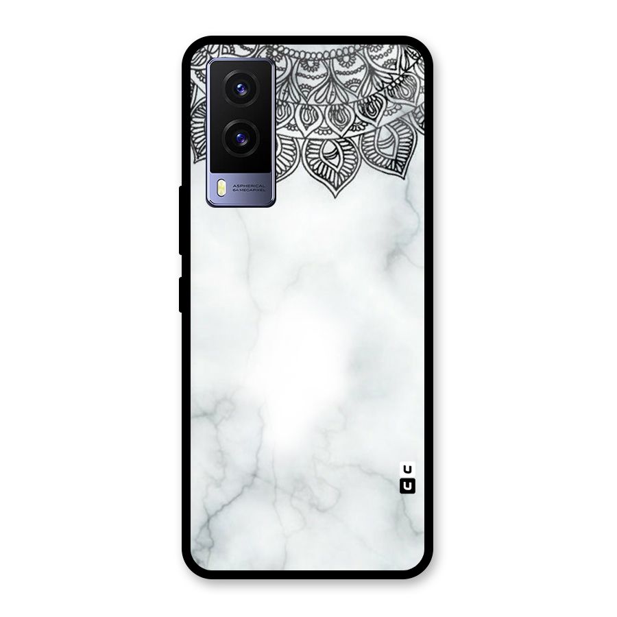 Exotic Marble Pattern Glass Back Case for Vivo V21e 5G