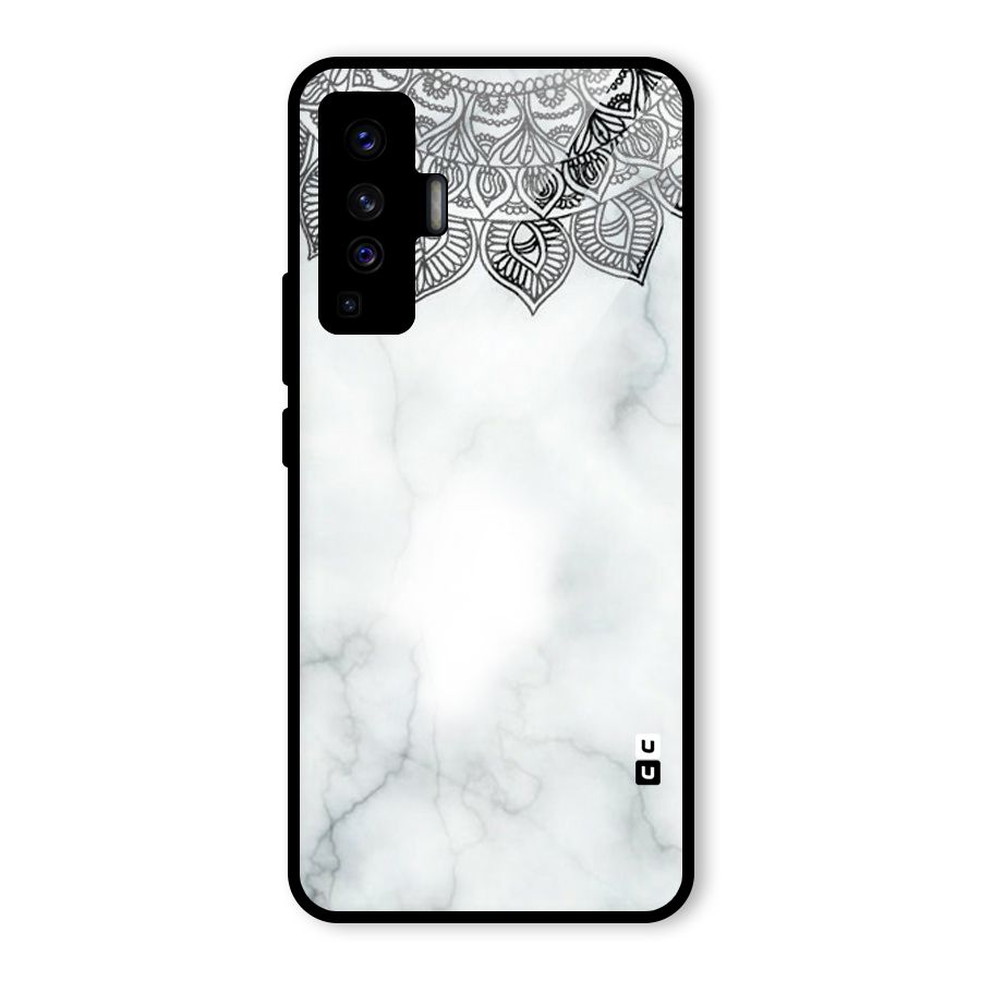 Exotic Marble Pattern Glass Back Case for Vivo X50