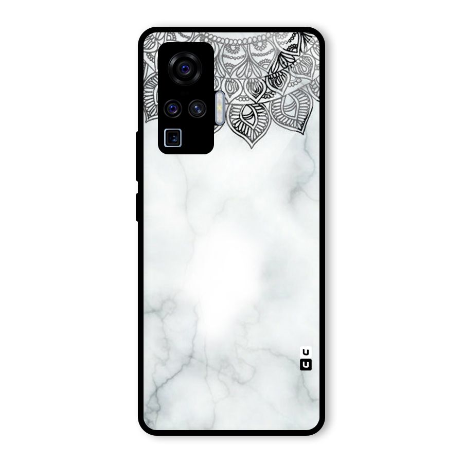 Exotic Marble Pattern Glass Back Case for Vivo X50 Pro
