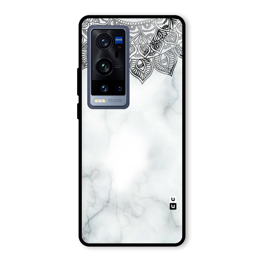 Exotic Marble Pattern Glass Back Case for Vivo X60 Pro Plus