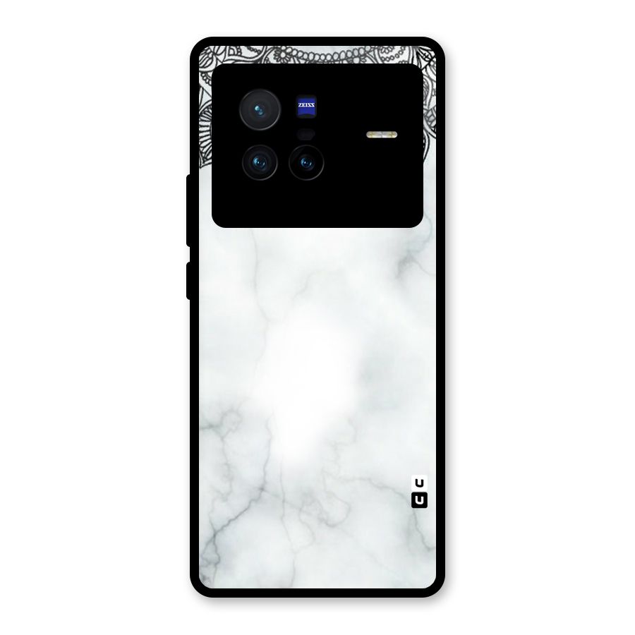 Exotic Marble Pattern Glass Back Case for Vivo X80