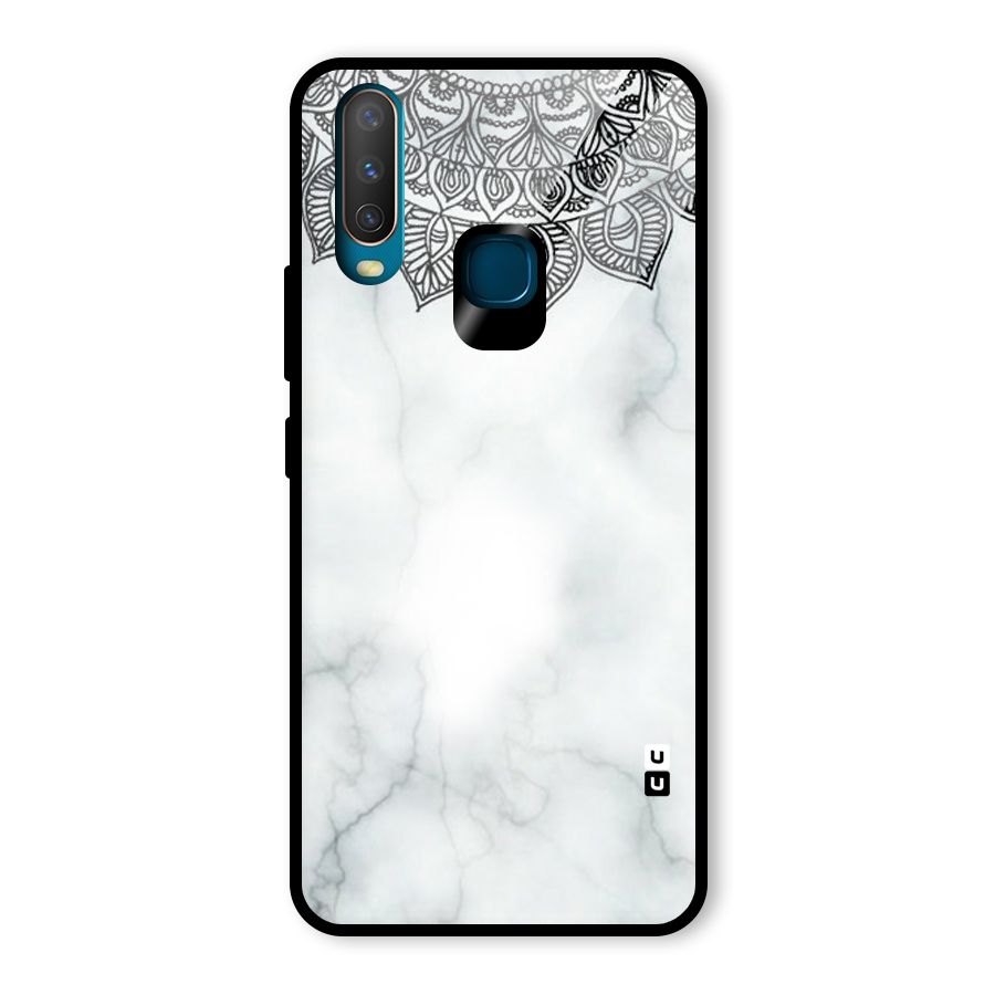 Exotic Marble Pattern Glass Back Case for Vivo Y12