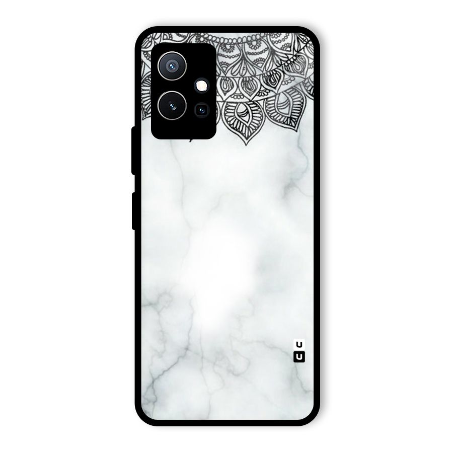Exotic Marble Pattern Glass Back Case for Vivo iQOO Z6