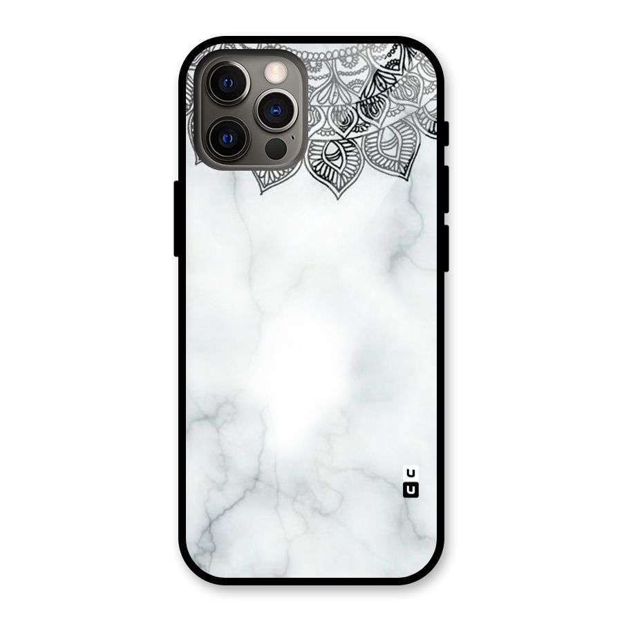 Exotic Marble Pattern Glass Back Case for iPhone 12 Pro