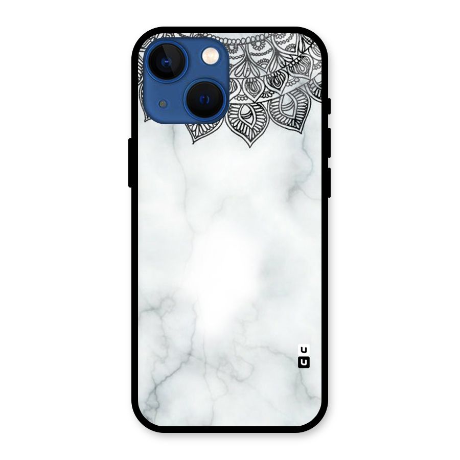 Exotic Marble Pattern Glass Back Case for iPhone 13 Mini