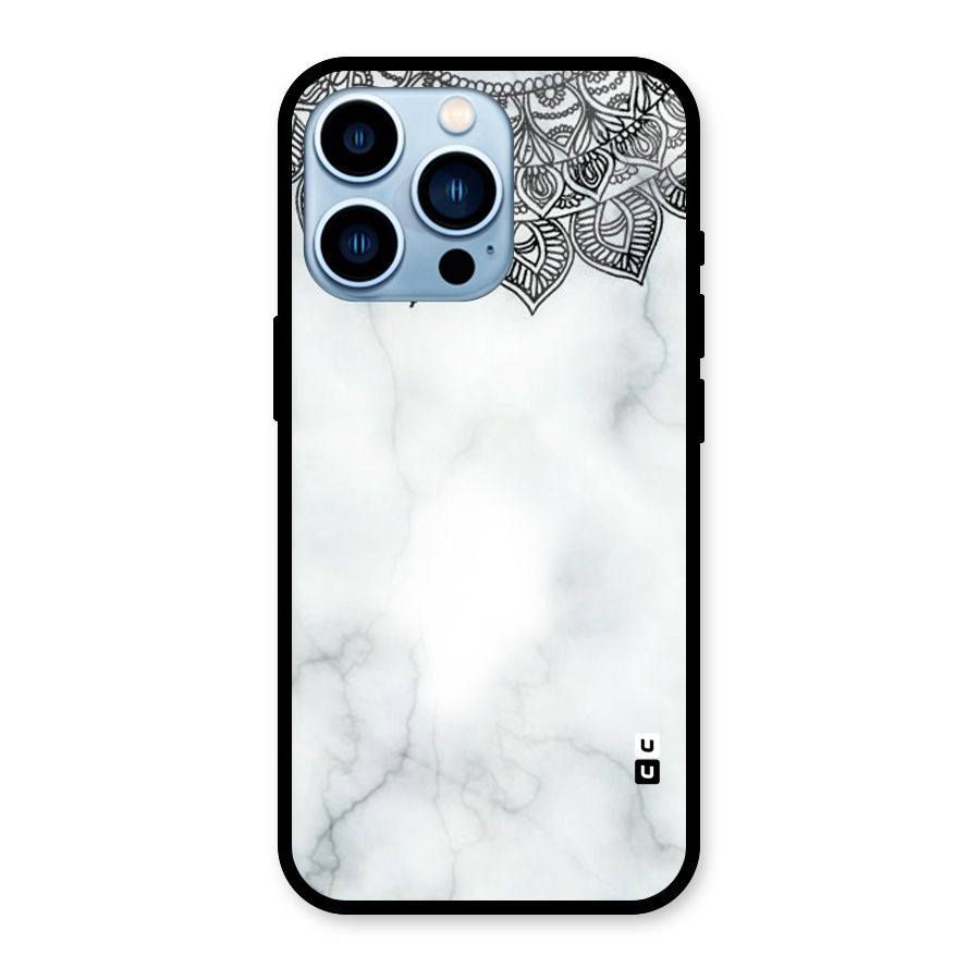 Exotic Marble Pattern Glass Back Case for iPhone 13 Pro