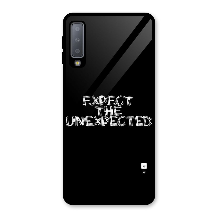 Expect The Unexpected Glass Back Case for Galaxy A7 (2018)