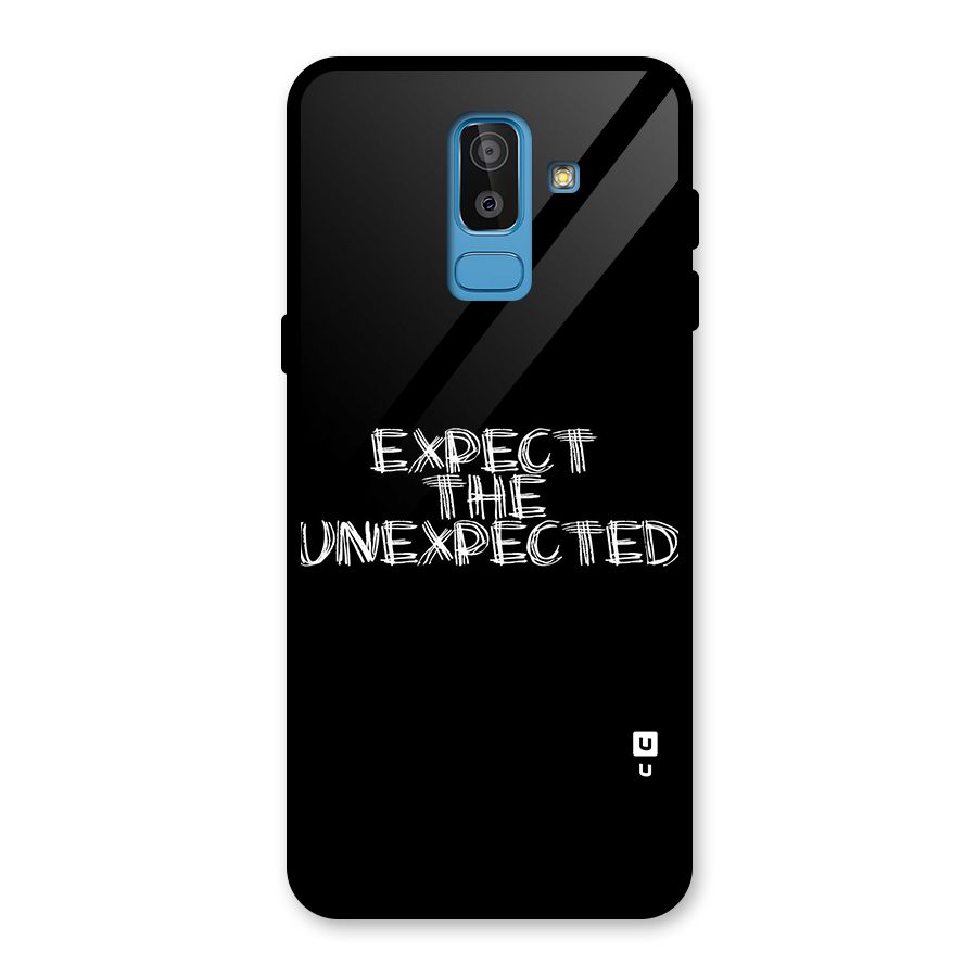 Expect The Unexpected Glass Back Case for Galaxy J8
